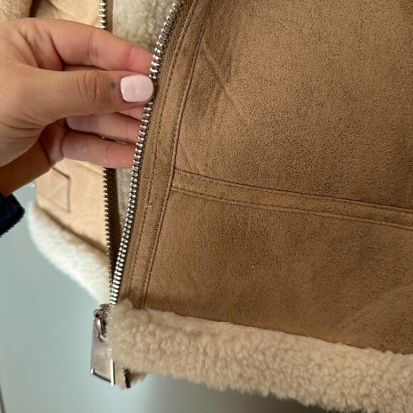 Mango Women's Tan and Cream Coat - Picture 7 of 8